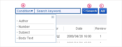 Figure 4. Search Screen