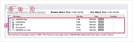 Figure 8. Attach from Webfolder