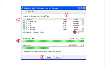 Figure 2. Download Window of Files using Internet Explorer